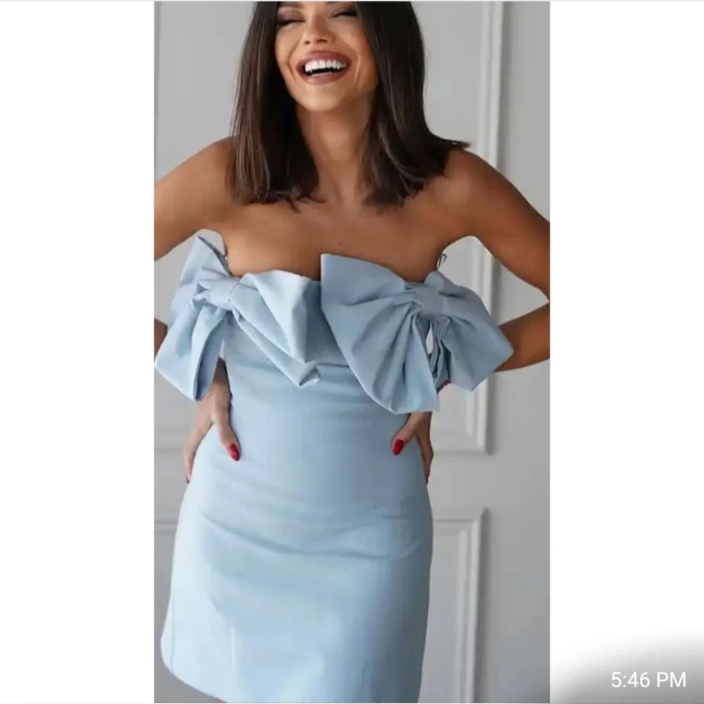 Zara NWT strapless bow dress Size XS